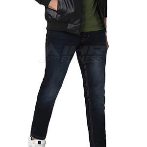 บริการ OEM กางเกงยีนส์ของผู้ชายกางเกงเอวกลางเอวผ้าใบน้ำหนักเบาดีไซน์ล่าสุดสวมใส่สบายสไตล์ลำลอง - Product Image 5