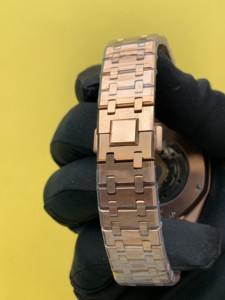 Best Seller 41mm Black Dial Rose Tone Stainless Steel Mechanical Automatic Analog <b>Wrist</b> <b>Watch</b> For <b>Men</b> Fashion At Wholesale Price - Product Image 4