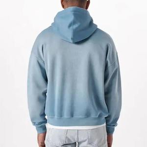 Fabricante de Ropa, Sudadera con Capucha Premium de Alta Calidad para Hombre, Lavado Ácido, Corte Holgado, Logotipo Personalizado, 100% Algodón, Precio al por Mayor - Product Image 4