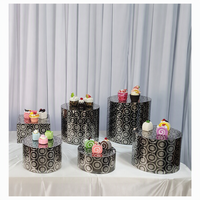 Support de présentation simple en acier inoxydable écologique pour desserts, gâteaux et cupcakes – Idéal pour mariages, buffets et traiteurs