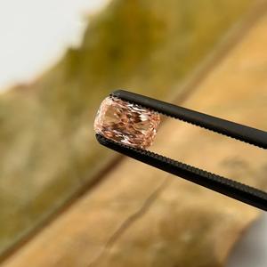 Anillo suelto de diamante cultivado en laboratorio de corte radiante rosa de 0,62 quilates, forma de Esmeralda, certificado IGI para fabricación de joyas de aniversario, Diamante CVD - Product Image 5