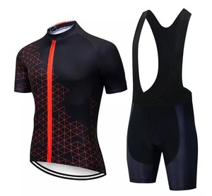 Maillot de cyclisme deux pièces personnalisé de la meilleure qualité, vêtements de cyclisme sublimés à séchage rapide, nom de l'équipe OEM, maillot court, cuissard à bretelles pour hommes - Product Image 5