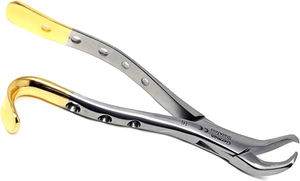 Forceps d'extraction dentaire manuel droit pour incisives et canines supérieures, acier inoxydable de haute qualité, poignée ergonomique, certifié CE - Product Image 5
