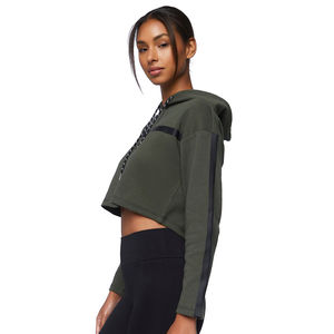 Sudaderas Cortas de Felpa de Algodón para Mujer, con Logotipo Personalizado al por Mayor, de Lujo, Anti-Pilling y Transpirables - Product Image 5