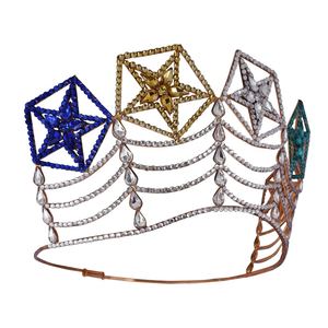 Couronne maçonnique, dignitaire de la OES, plaquée or rose, incrustée de strass, souvenir en alliage - Product Image 3