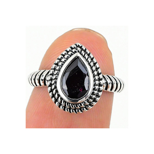 Antique Polish Pear Cut Bezel <b>Set</b> Amethyst Gemstone <b>Ring</b> Handmade <b>Silver</b> Jewelry 925 Sterling <b>Silver</b> Fancy Jewelry Fine <b>Ring</b> - Product Image 3