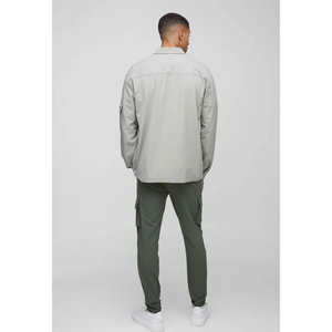 Camisa Polo de Manga Corta para Hombre, Transpirable, Estampada, Casual, Cuello Alto, de Punto, Cierre de Botón - Product Image 2