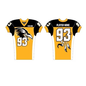 Vente en gros d'uniformes de football américain personnalisés de qualité unique Haut à séchage rapide par sublimation Nouveau SI-AFU-016 d'uniforme de football américain - Product Image 5