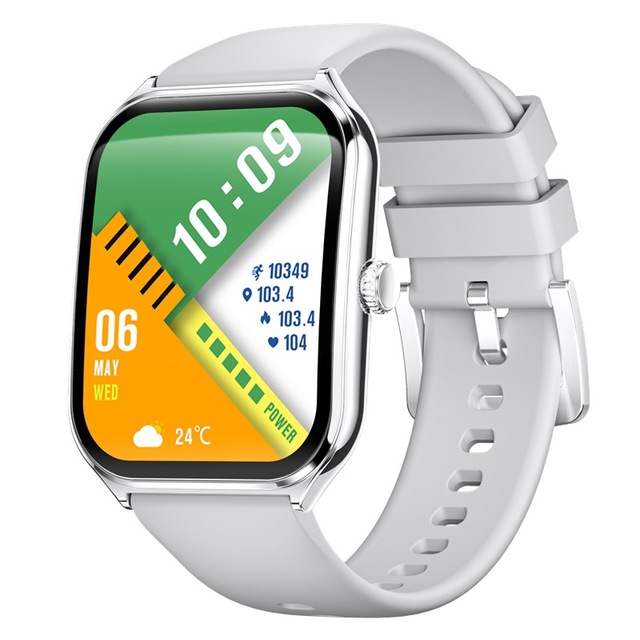 MT61 Ultra-Slim 1.96inch Curved AMOLED SmartWatch Fashion Android Fitness Sport GPS Long Battery Magnetic Square IP67 for