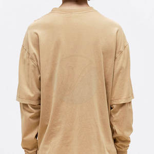 T-shirt double couche de haute qualité pour hommes Nouveau design Vêtements d'extérieur pour adultes - Product Image 6