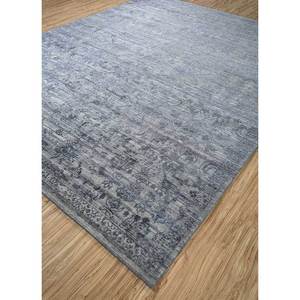 Alfombra Rectangular de Lana y Seda Anudada a Mano Far East AKWS-7021, Color Gris y Negro con Medallón, para Hogar, Auto, Sala de Estar y Pasillo - Product Image 2