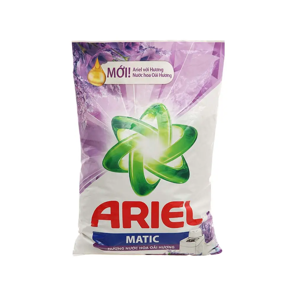 Campione gratuito Ariell sacchetto di polvere detergente alla lavanda 5kg-detersivo in polvere bianco-distributori di detersivo per bucato in polvere