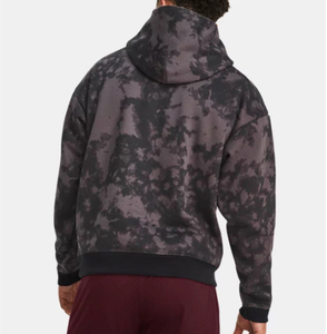 Sudadera con capucha y pantalones de lavado ácido de 100% algodón con logotipo personalizado para hombre con cremallera sudaderas con capucha informales de invierno - Product Image 3