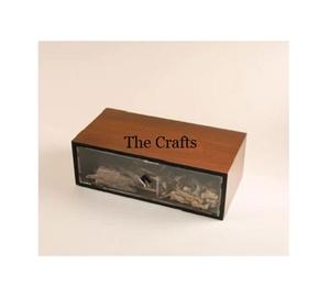 Caja de almacenamiento de acrílico y madera Caja de postre de chocolate con nueces de forma rectangular de la más alta calidad para uso en hoteles - Product Image 1