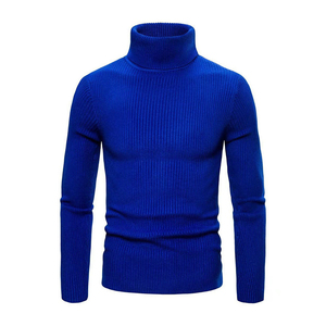 Suéter de Hombre de la Mejor Calidad, Personalizable, Tejido de Punto, Cuello Alto, Forrado, Suéteres y Sudaderas con Capucha, Ajuste Entallado, Suéter de Punto - Product Image 2