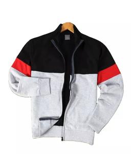 Respirant haut tendance marque personnalisée à la mode décontracté 100% coton polaire hiver col haut pleine ouverte veste à glissière pour hommes - Product Image 3