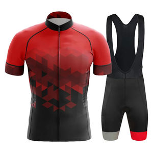 <b>Men's</b> Breathable <b>Cycling</b> Bib <b>Shorts</b> with Sleeves Road Bike Tops Sublimation Print Plus Size Logo on Waist for Adults - Product Image 3