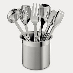 Awesome Design White Metal Cutlery Holder Round Shape Utensil Caddy Flatware Organizer <b>For</b> Countertop Storage Holder - Product Image 5