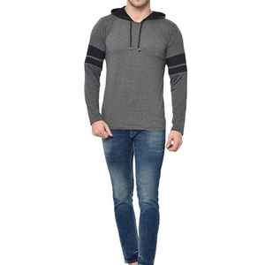 Hommes 100% coton Hoodies à la mode brodé col rond imprimé manches longues hiver saison vêtements-prix de gros - Product Image 6