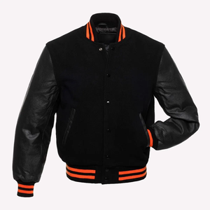 Venta caliente de buena calidad, parches y etiquetas con logotipo bordado hecho en fábrica, chaqueta Varsity para hombres, ropa Unisex, chaqueta Varsity con estilo - Product Image 1
