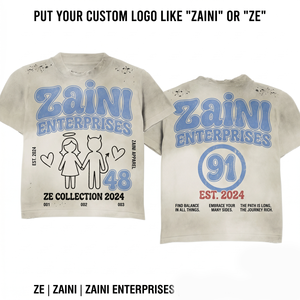 <b>Mens</b> Acid Wash T <b>Shirt</b> 230grams Premium 100% Cotton Oversized Long Sleeve <b>Silk</b> Screen Printed Logo - Product Image 4