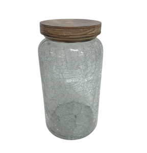 Best Selling Standard Quality Round Jar W/Handle Handmade Glass/jute Finished Use for Home and Hotel Storage <b>Box</b> - Product Image 6