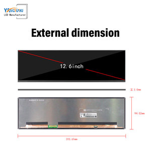 12.6 inch Dải thanh <span class=keywords><strong>LCD</strong></span> <span class=keywords><strong>module</strong></span> phù hợp với bảng điều khiển và đa cảm ứng Bảng điều chỉnh được sử dụng cho màn hình thứ cấp - Product Image 2