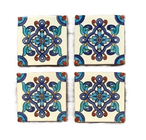 Dessous de verre en bois MDF avec impression en émail Ustensiles de cuisine personnalisés Vaisselle Tapis et tampons Dessous de verre modernes Cadeaux de pendaison de crémaillère - Product Image 5