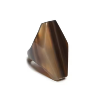 Bague en corne naturelle, écologique, faite à la main, intemporelle, unique, élégante, artisanale, durable, classique par Crescent Crafts