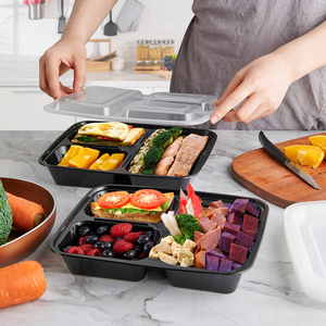 <b>Food</b> Grade PP Rectangle Lunch Box With Lid Disposable <b>Plastic</b> <b>Container</b> For Meal Prep <b>Food</b> Storage - Product Image 6