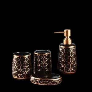 Ensemble de salle de bain design unique blanc et argent organisateur minimaliste adapté aux maisons bureaux salles de bain invités et spas - Product Image 6