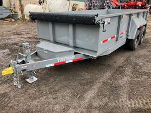 Remolque Volquete de Alta Gama 2024, 7x16, 14K GVW, 7 Toneladas, Eje Tándem, Laterales de 2 pies, Hidráulico de Servicio Pesado - Product Image 3