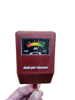 Medidor de pH del Suelo para Plantas, Ácido y Alcalino, RAPITECH, Portátil, LCD, con Construcción de Plástico y Aluminio