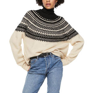 Pulls en tricot à manches longues pour femmes, pull chaud et ample, printemps et automne, vêtements d'hiver décontractés pour femmes, pulls respirants - Product Image 1