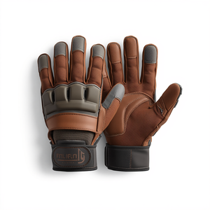 Gants de hockey sur gazon en PVC marron sans doigts, légers, extensibles, rembourrés, protecteurs pour l'entraînement, la pratique, les matchs, les clubs de hockey - Product Image 4