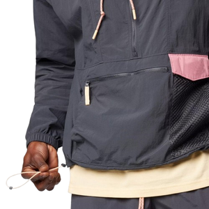 Chaqueta Anorak ligera personalizada de alta calidad, ropa de calle de Color Patchwork con estilo fresco impermeable decorado con piel - Product Image 4