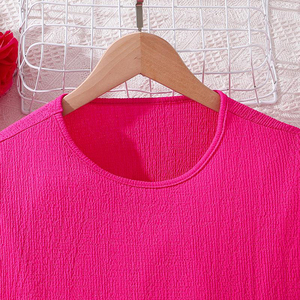 2024 fille été vêtements pour enfants nouveaux vêtements pour enfants 7-12 ans impression à manches courtes haut Shorts costume - Product Image 5