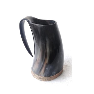 Authentic Eco-Friendly Viking Horn <b>Mug</b> Handmade Buffalo Horn Food Grade Medieval Style Religious Feng Shui Animal Beer <b>Mug</b> - Product Image 1