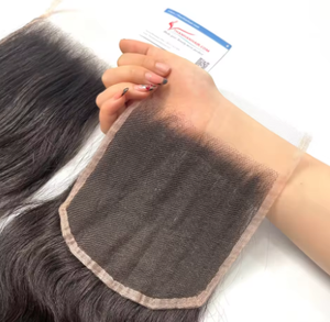 Extensions de cheveux humains de qualité supérieure avec fermeture en dentelle transparente, sans perte ni nœuds, prêtes à être expédiées - Product Image 1