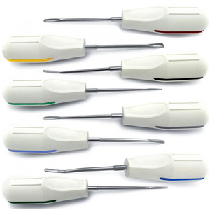 Extracción de raíces dentales Cirugía oral Elevadores de luxación de plástico blanco Extracción de dientes por optitech Healthcare - Product Image 5