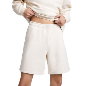 Pantalones cortos deportivos de algodón 100% de alta calidad para hombre, pantalones cortos de gimnasio con estampado personalizado, pantalones cortos de lana para hombre, servicio OEM 2025 - Product Image 5