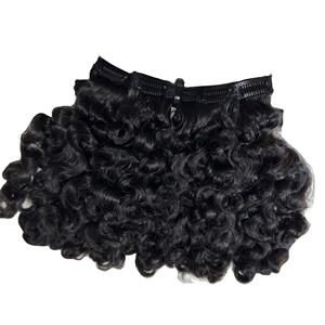 Vague birmane Extension de cheveux bouclés Extension de cheveux vierges bruts Double pointe dessinée bande Ins Bundle prix de gros de cheveux humains - Product Image 6