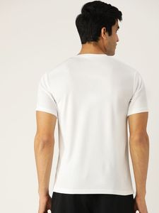 Camiseta de jogging transpirable amigable con la piel Camiseta de entrenamiento de alta calidad para correr Camiseta de gimnasio deportivo para hombres Camisetas de algodón con cuello en V - Product Image 6