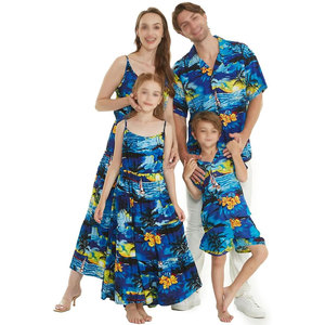 Collection de tenues de voyage pour la famille, vêtements assortis parfaits pour les souvenirs de vacances, les activités de plage et les séjours en station. - Product Image 1