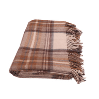Mantas de Picnic Raschel Naturales Stewart de la Mejor Calidad, 75% Lana Reciclada, Diseño Clásico a Rayas, Personalizables, Estilo Indio
