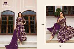 Robe étonnante belle couleur haute sur demande Heavy Vichitra Salwar Suit & Dupatta With Sequence Embroidery Stich Work for Sale - Product Image 4