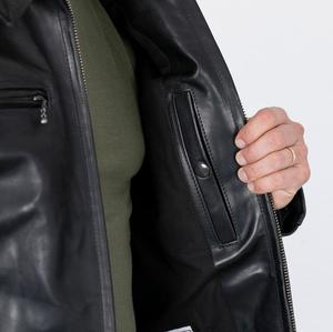 Chaqueta de Invierno para Hombre de Diseño Superior con Cuello Alto, Manga Larga, 100% Cuero de Alta Calidad, Impermeable, Resistente al Viento, Logotipo Personalizado - Product Image 6
