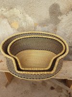 Paniers de lit pour chien-paniers de chien tissés-lits pour animaux de compagnie faits à la main-meubles pour animaux de compagnie personnalisés-paniers pour chiens Bolga-fabriqués au Viet Nam