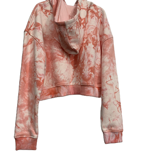 Jersey de mujer de alta calidad Sudadera con capucha de manga larga Logotipo personalizado Color sólido Estilo casual Top para invierno con posición de logotipo frontal - Product Image 2