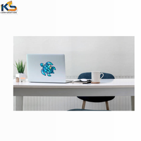 Autocollant en vinyle personnalisé tortue de mer 5x5 pouces, écologique, résistant au soleil, pour vitres de voiture et décoration intérieure, impression numérique